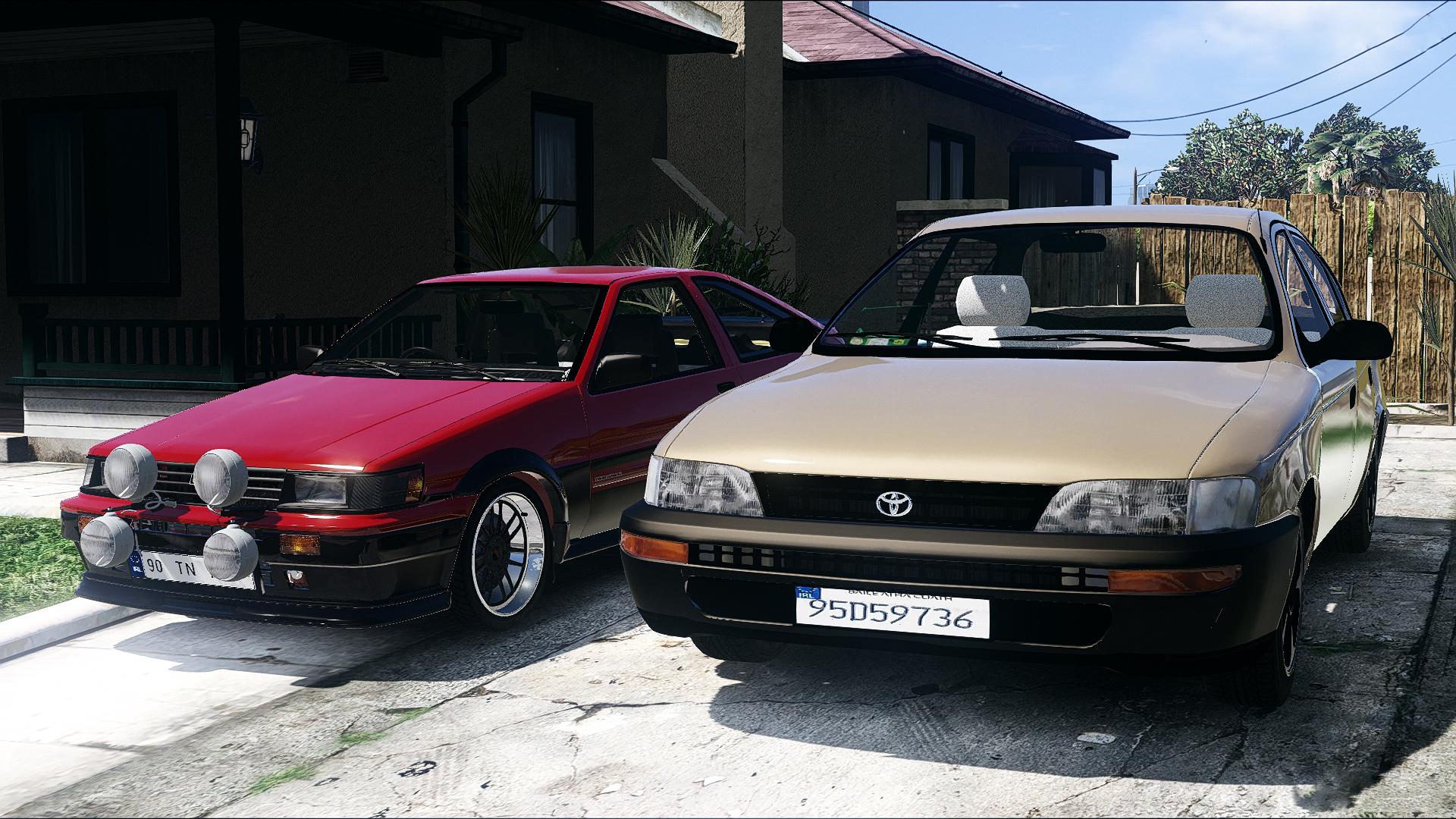 Toyota corolla 1995 xli irish based gta5 mods